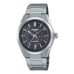 Edifice EFK-100CD-1AEF Mechanical Black Dial Silver-Tone Bracelet Watch