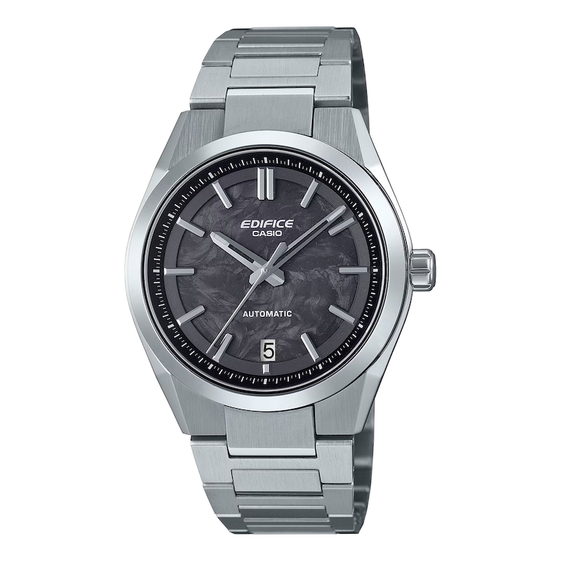 Main Image 1 of Edifice EFK-100CD-1AEF Mechanical Black Dial Silver-Tone Bracelet Watch