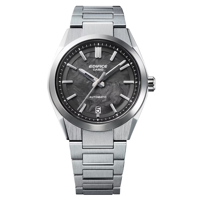 Main Image 2 of Edifice EFK-100CD-1AEF Mechanical Black Dial Silver-Tone Bracelet Watch