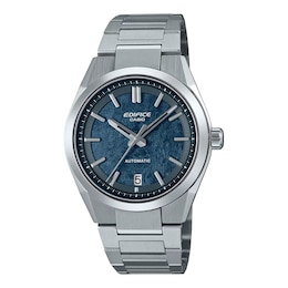 Edifice EFK-100D-2AEF Mechanical Blue Dial Silver-Tone Bracelet Watch