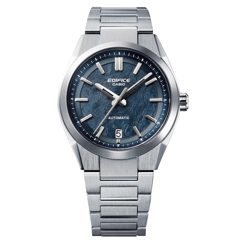 Main Image 2 of Edifice EFK-100D-2AEF Mechanical Blue Dial Silver-Tone Bracelet Watch