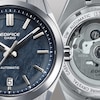 Thumbnail Image 4 of Edifice EFK-100D-2AEF Mechanical Blue Dial Silver-Tone Bracelet Watch