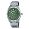 Thumbnail Image 1 of Edifice EFK-100D-3AEF Mechanical Green Dial Silver-Tone Bracelet Watch