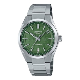 Edifice EFK-100D-3AEF Mechanical Green Dial Silver-Tone Bracelet Watch