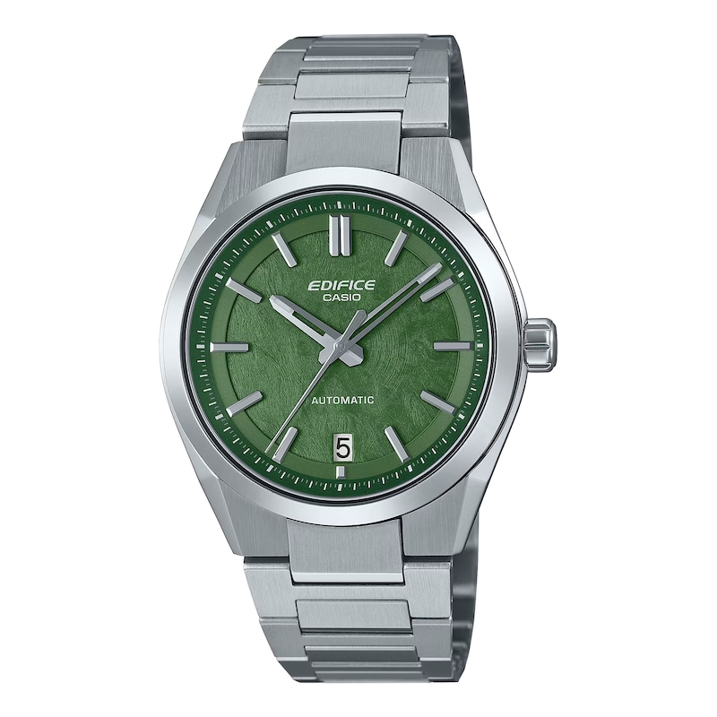 Main Image 1 of Edifice EFK-100D-3AEF Mechanical Green Dial Silver-Tone Bracelet Watch