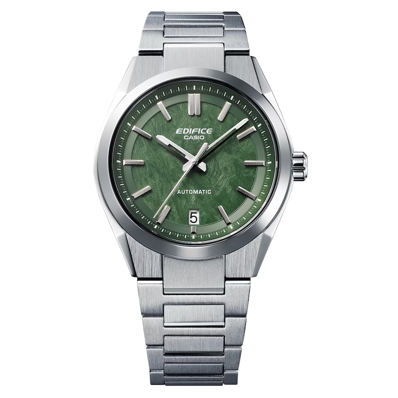 Main Image 2 of Edifice EFK-100D-3AEF Mechanical Green Dial Silver-Tone Bracelet Watch