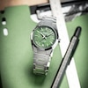 Thumbnail Image 5 of Edifice EFK-100D-3AEF Mechanical Green Dial Silver-Tone Bracelet Watch