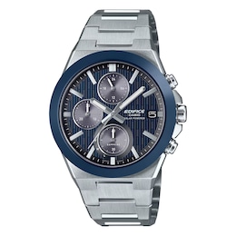 Casio Edifice Men's EFS-S650D-2AEF Ceramic Blue Dial Silver-Tone Bracelet Solar Watch