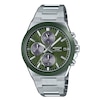 Thumbnail Image 1 of Edifice EFS-S650D-3AEF Ceramic Bezel Green Dial Silver-Tone Bracelet Solar Watch