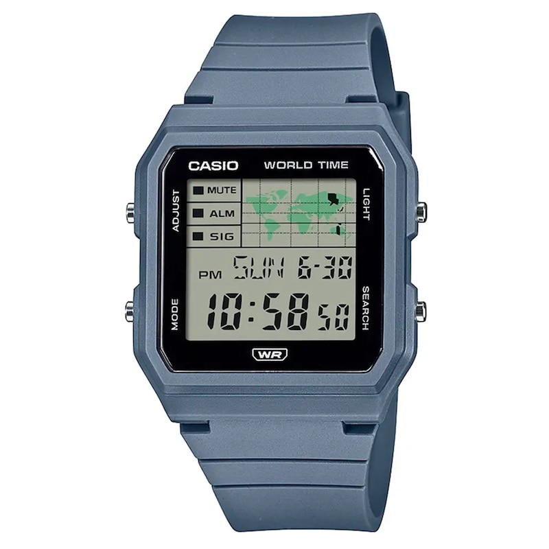 Main Image 1 of Casio LF-30W Digital Blue Square Dial & Strap Watch