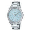 Thumbnail Image 1 of Casio MTP-1302PE-2AVEF Classic Analogue Blue Dial Silver-Tone Bracelet Watch