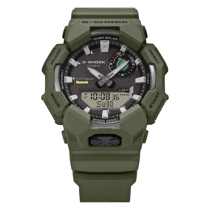 Main Image 2 of G-Shock GA-B010-3AER Analog Digital Series Black Dial Solar Bluetooth Green Resin Strap Watch