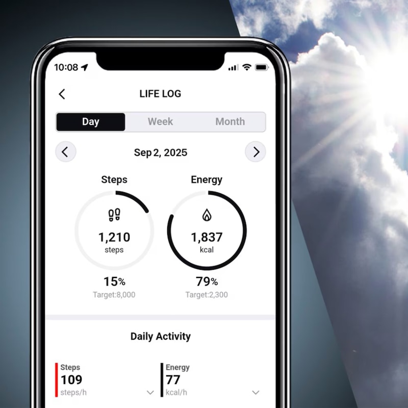 Main Image 9 of G-Shock GA-B010-3AER Analog Digital Series Black Dial Solar Bluetooth Green Resin Strap Watch