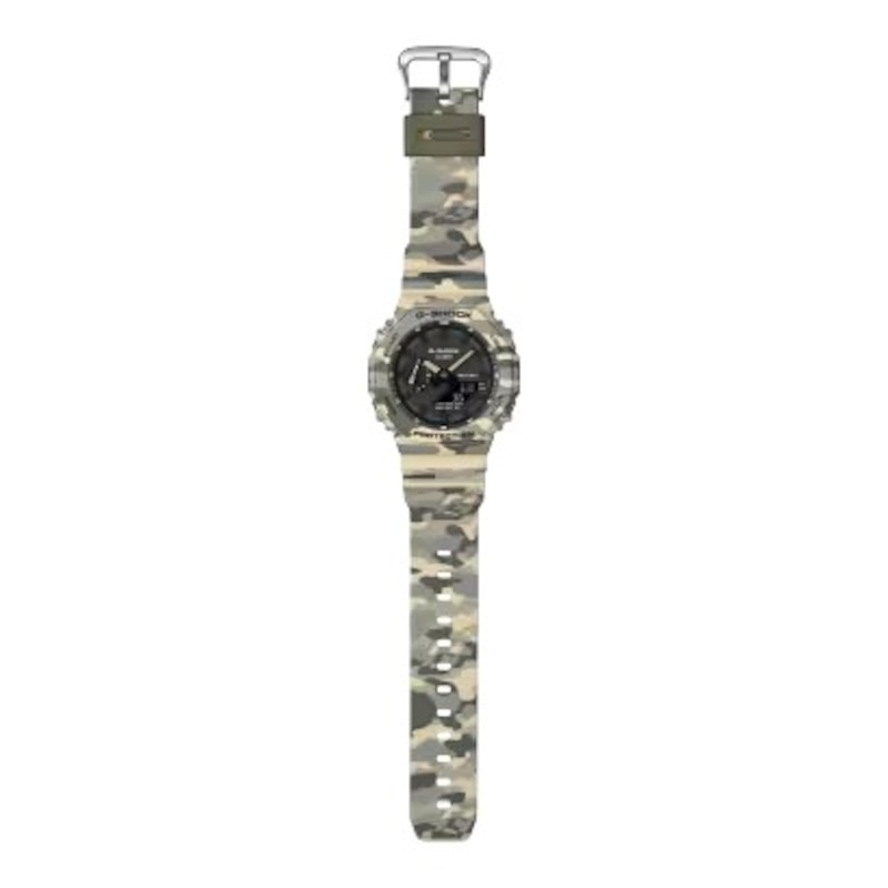 Main Image 6 of G-Shock GA-2100CM-5AER Men's Black Dial Desert Camo Resin Strap Watch