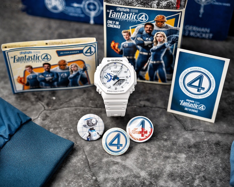 Main Image 5 of Casio G-Shock GA-2100HDS-7AER Fantastic Four White Resin Limited Edition Watch
