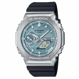 G-Shock GBM-2100A-1A2ER G-Steel 2100 Series Blue Octagonal Dial Black Strap Bluetooth Solar Watch