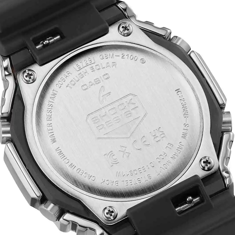 Main Image 6 of G-Shock GBM-2100A-1A2ER G-Steel 2100 Series Blue Octagonal Dial Black Strap Bluetooth Solar Watch