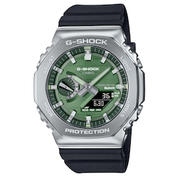 G-Shock GBM-2100A-1A3ER G-Steel 2100 Series Green Octagonal Dial Black Strap Bluetooth Solar Watch