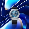 Thumbnail Image 6 of G-Shock GBM-2100A-2BER G-Steel 2100 Series Blue Octagonal Dial Black Strap Bluetooth Solar Watch