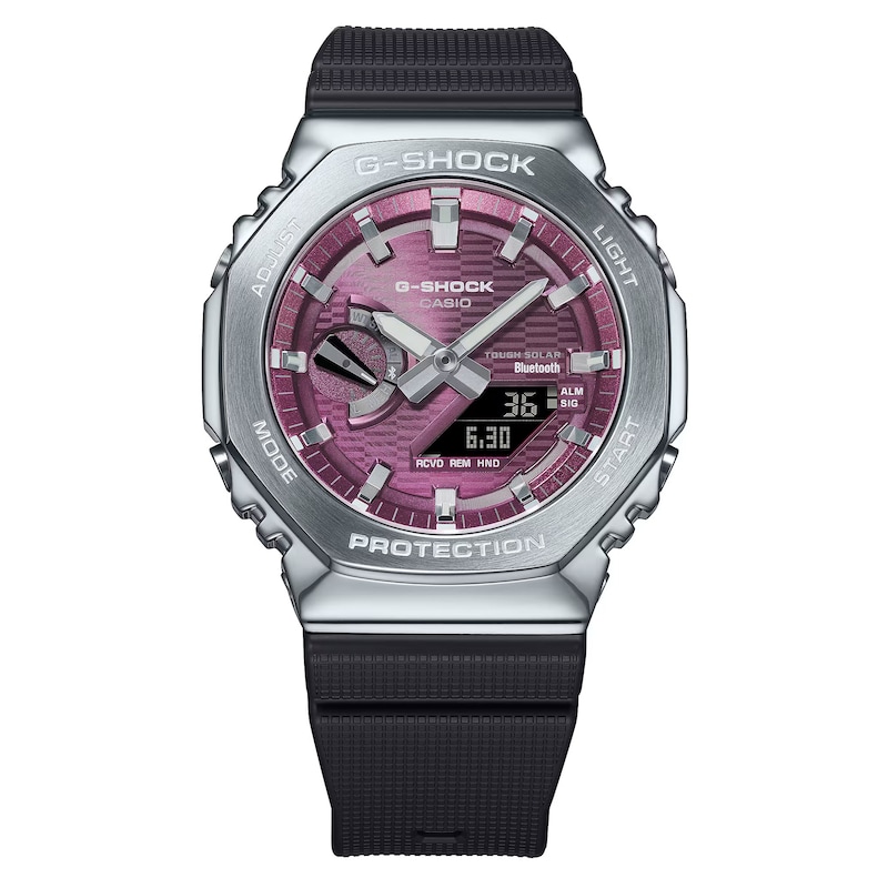 Main Image 2 of G-Shock GBM-2100A-4BER G-Steel 2100 Series Pink Octagonal Dial Black Strap Bluetooth Solar Watch