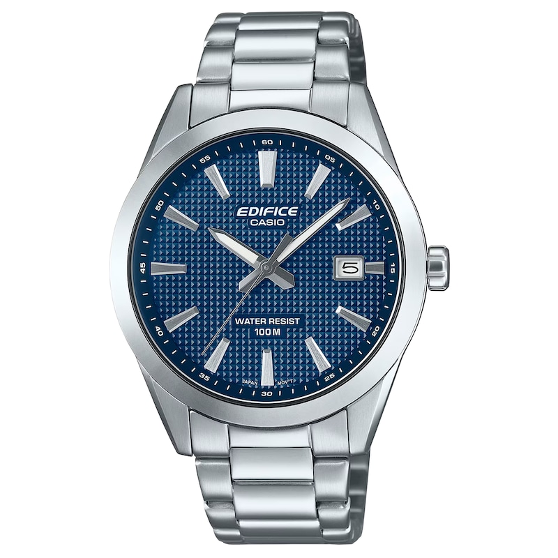 Main Image 1 of Casio EFV-160D-2AVEF Edifice Analogue Blue Dial Silver-Tone Bracelet Watch