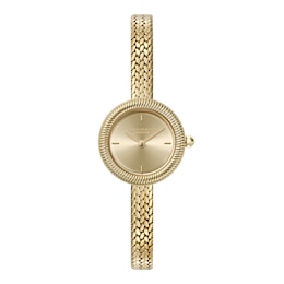 Olivia Burton Finery Gold Yellow Gold IP Dial & Stainless Steel Bracelet Watch