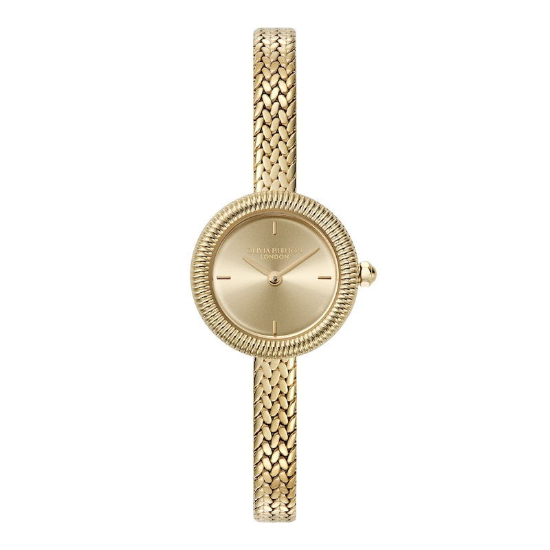 Main Image 1 of Olivia Burton Finery Gold Yellow Gold IP Dial & Stainless Steel Bracelet Watch