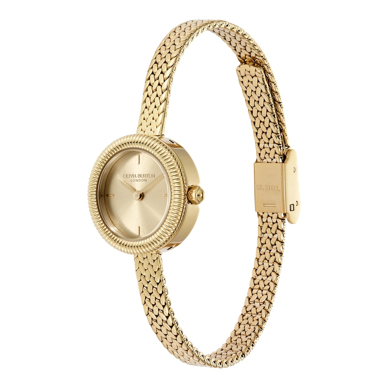 Main Image 2 of Olivia Burton Finery Gold Yellow Gold IP Dial & Stainless Steel Bracelet Watch