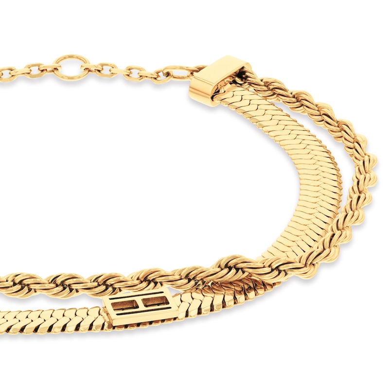 Main Image 2 of Tommy Hilfiger Women's Gold-Plated Layered Bracelet