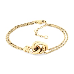 Tommy Hilfiger Women's Gold-Plated Nautical Knot Bracelet