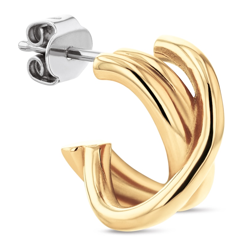 Main Image 2 of Tommy Hilfiger Women's Gold-Plated Nautical Knot Earrings