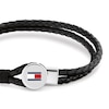 Thumbnail Image 2 of Tommy Hilfiger Men’s Black Braided Leather Bracelet