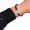 Thumbnail Image 3 of Tommy Hilfiger Men’s Black Braided Leather Bracelet