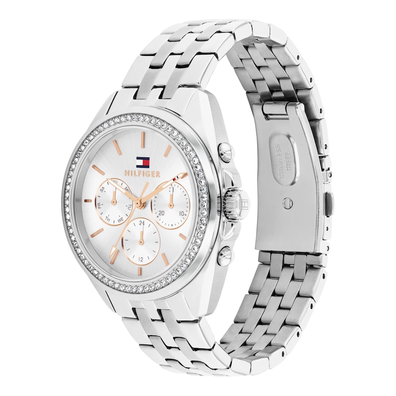 Main Image 2 of Tommy Hilfiger 36mm Women's Silver Sunray Dial Stainless Steel Bracelet Watch