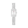 Thumbnail Image 1 of Tommy Hilfiger 15mm Women's Silver White Sunray Dial Stainless Steel Chain Bracelet Watch