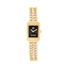 Thumbnail Image 1 of Tommy Hilfiger 15mm Women's Black Sunray Dial Gold-Plated Chain Bracelet Watch