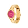 Thumbnail Image 2 of Tommy Hilfiger 30mm Women's Pink Sunray Dial Gold-Plated Bracelet Watch