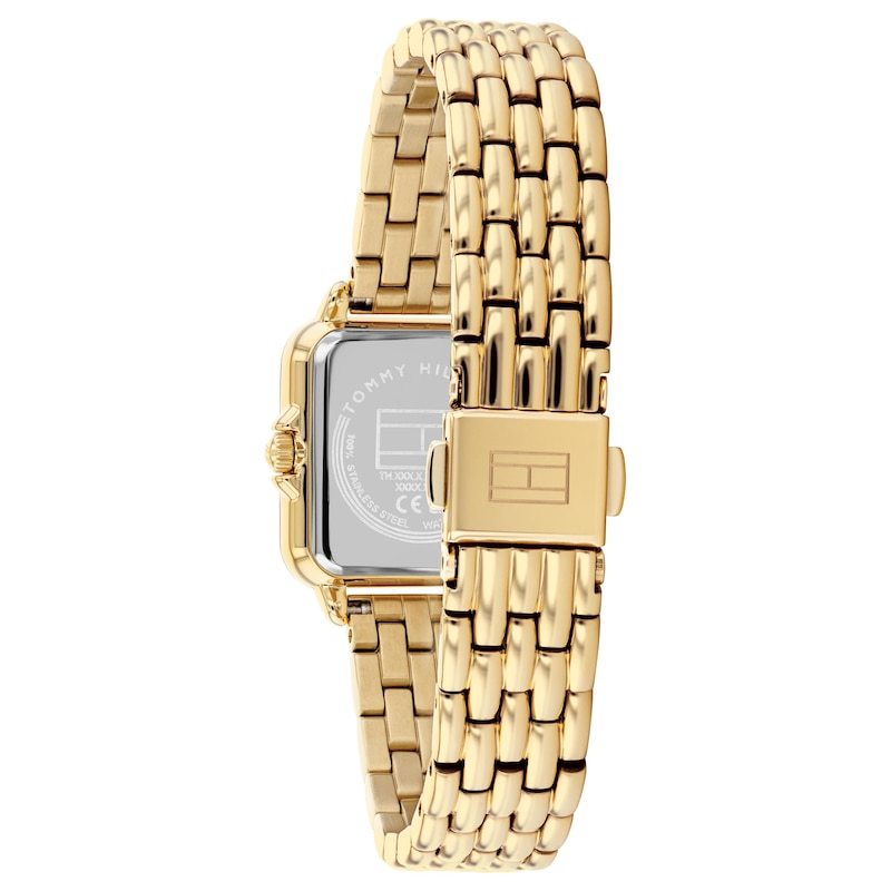 Main Image 3 of Tommy Hilfiger 24mm Women's Emerald Green Sunray Dial Gold-Plated Bracelet Watch