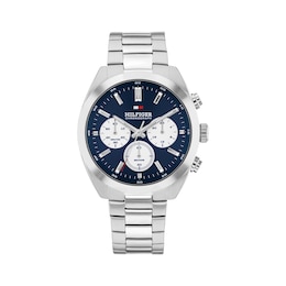Tommy Hilfiger Men's 40mm Navy Blue Dial Stainless Steel Bracelet Watch