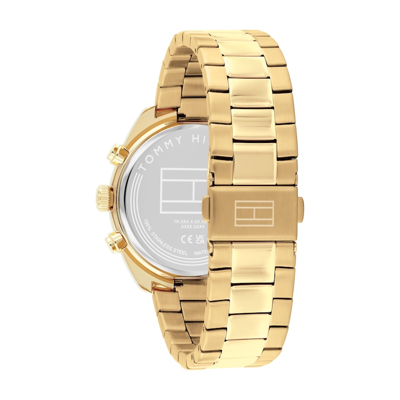 Main Image 3 of Tommy Hilfiger 40mm Men's Cream Dial Gold-Plated Bracelet Watch