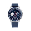 Thumbnail Image 1 of Tommy Hilfiger 44mm Men's Navy Blue Dial Navy Blue Leather Strap Watch