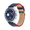 Thumbnail Image 3 of Tommy Hilfiger 44mm Men's Navy Blue Dial Navy Blue Leather Strap Watch