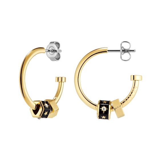 Olivia Burton Women's Signature Bead Charm Hoop Earrings
