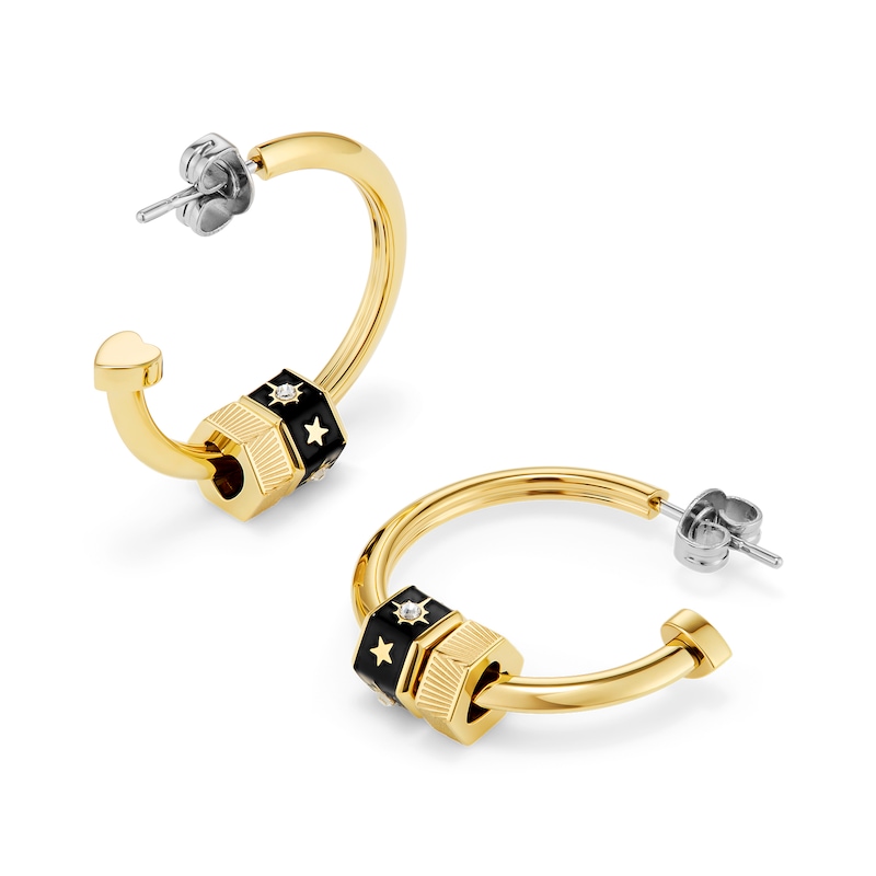 Main Image 3 of Olivia Burton Women's Signature Bead Charm Hoop Earrings