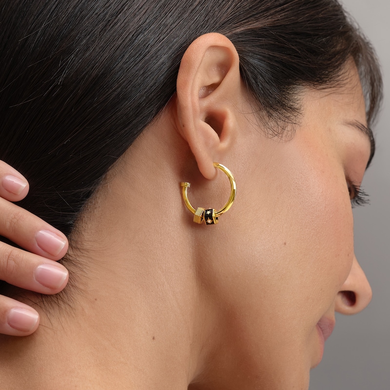 Main Image 4 of Olivia Burton Women's Signature Bead Charm Hoop Earrings