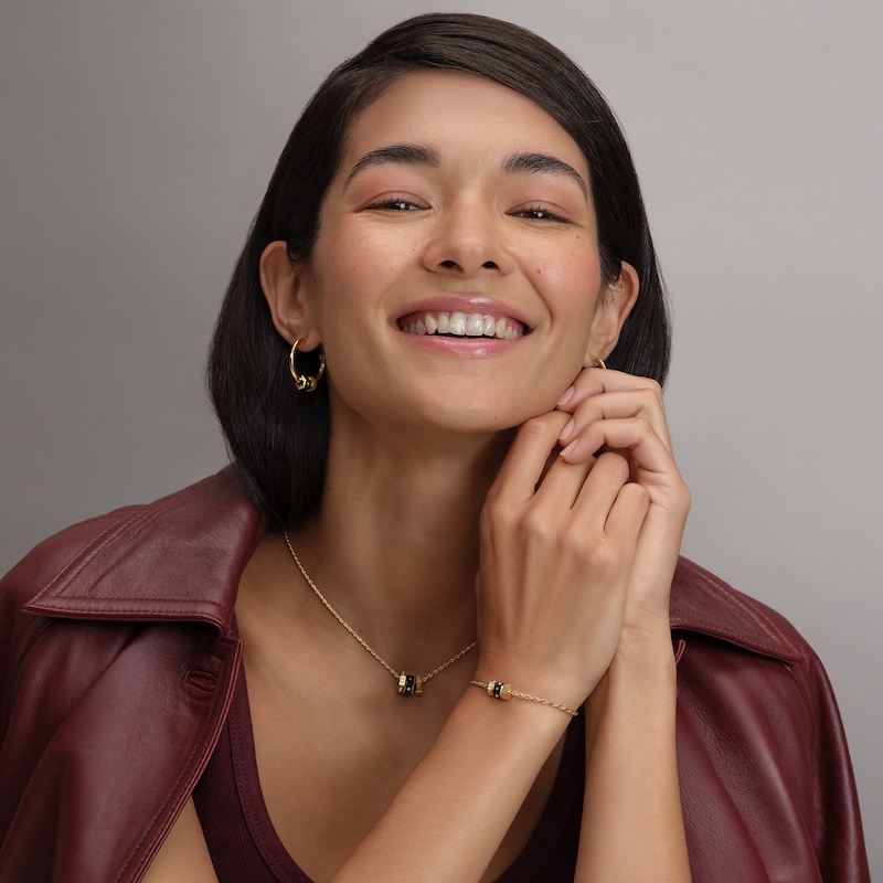 Main Image 6 of Olivia Burton Women's Signature Bead Charm Hoop Earrings