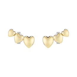 Olivia Burton Women's Mini Heart Light Gold IP Stud Earrings