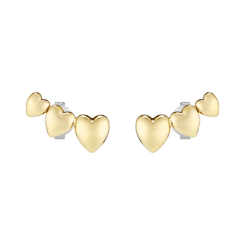 Main Image 1 of Olivia Burton Women's Mini Heart Light Gold IP Stud Earrings
