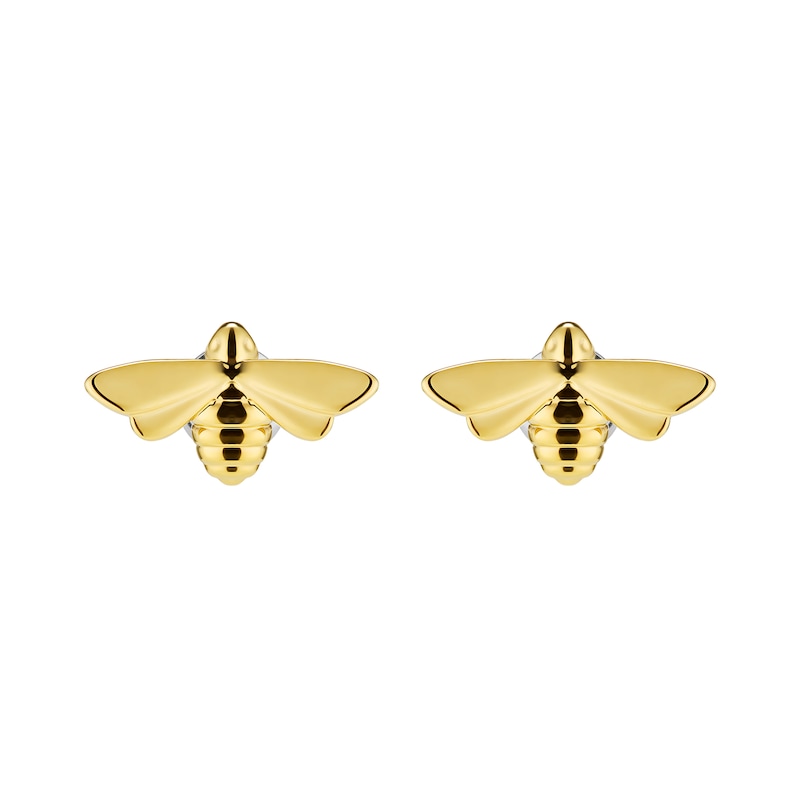 Main Image 1 of Olivia Burton Women's Honey Bee Light Yellow Gold IP Stud Earrings