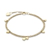 Thumbnail Image 2 of Olivia Burton Women's Mini Heart Light Gold IP Double Layered Bracelet